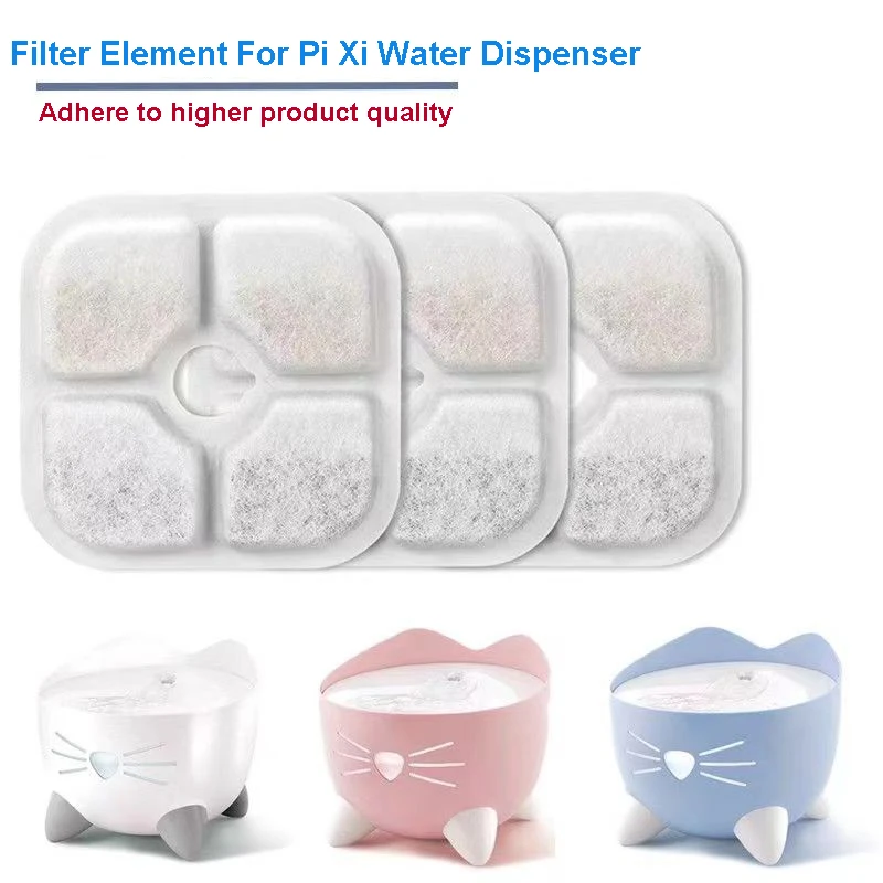 4/12ks CAT Vodné filtre kompatibilné s catit pixi vodnou fontánou Triple Filtration System for Pixi Water DispenSer