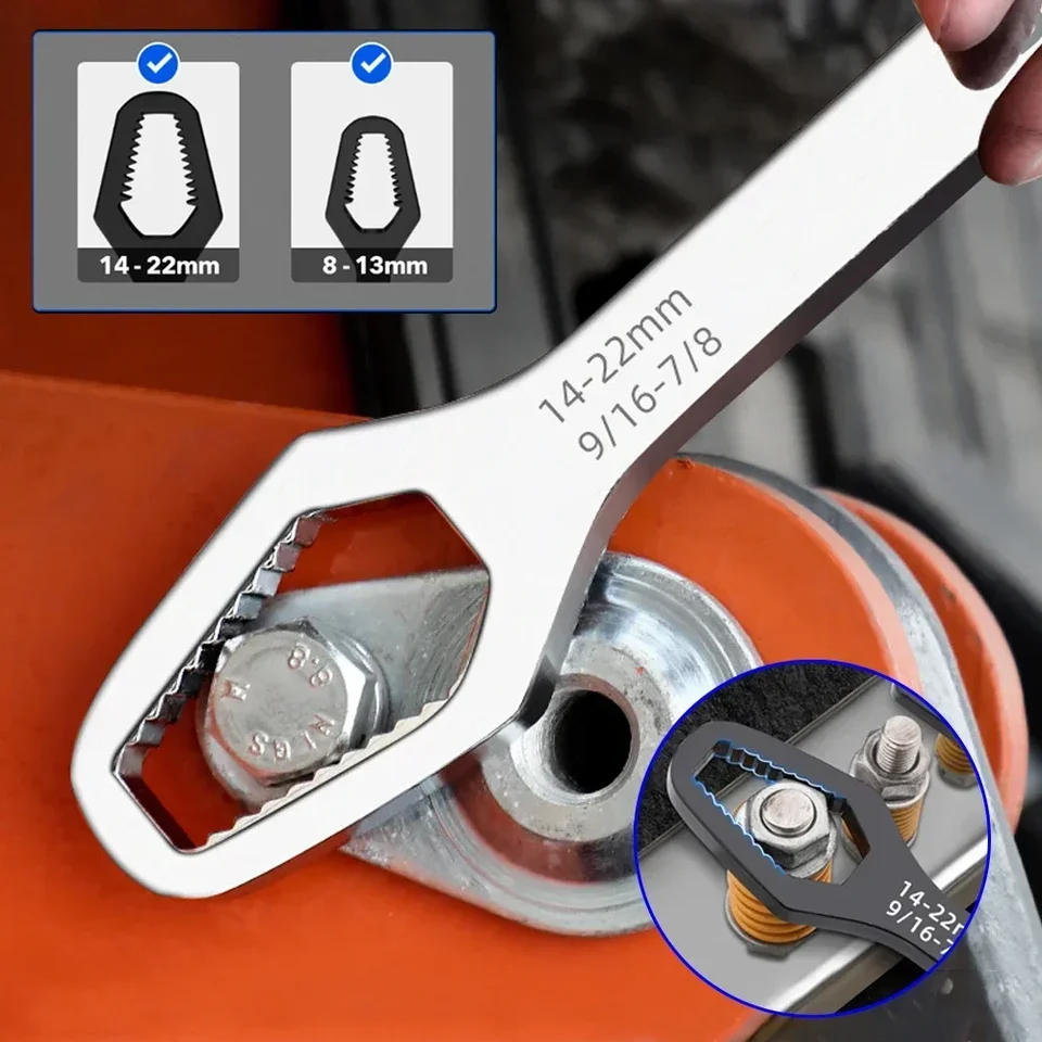 4-13 mm 3-17 mm 8-22 mm Torx Torx Hrúbka kľúča Sebachrvá nastaviteľná doska na kľúče s dvojitou hlavou Spanner Ručné motocyklové náradie