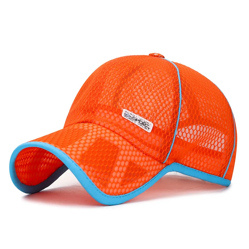 4-14 Dieťa Summer Priedušná sieť Sunshade Cap Boy Girl Letter Outdoor Sport Sun Sun Sun Cycling Nastaviteľný klobúk Running Hat