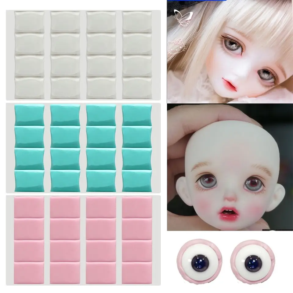 4/16ks Doll Eye Eye ílové očné plastikálne oči na upevnenie očných rekvizít údržba ručné DIY DIY