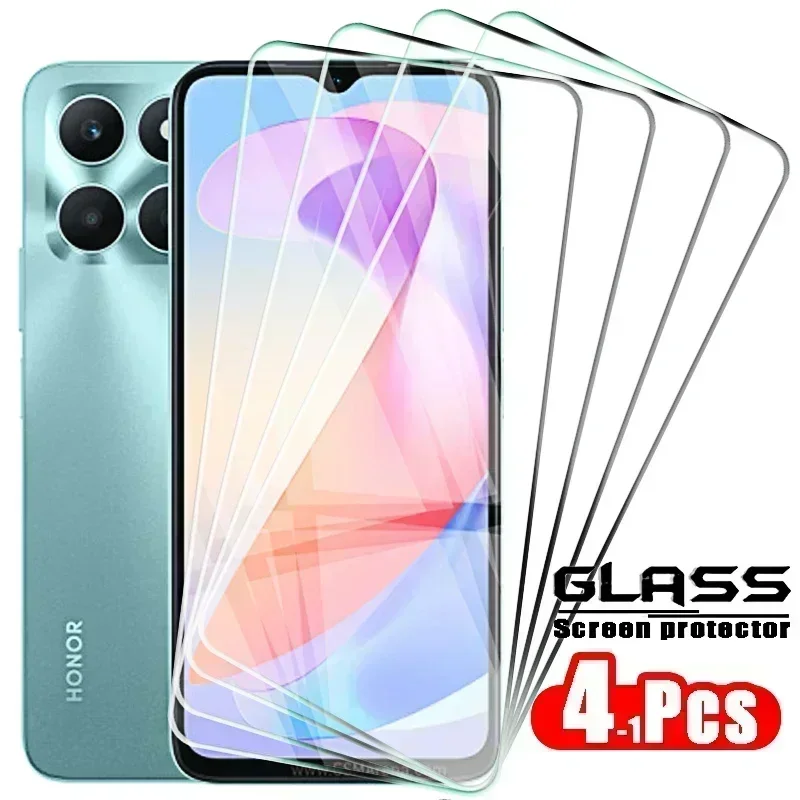 4-1pc temperované sklo pre Huawei Honor X6A X8A x8 4G 5G x7 x6 A x5 90 70 Lite Screen Chorantors Cover Film Ochranné sklo