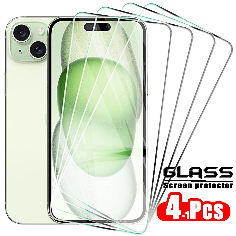 4-1pcs temperované sklo pre iPhone 15 14 13 12 11 Pro Max x xs Mini 14 plus chrániče chráničov obrazovky pre Apple 15 plus
