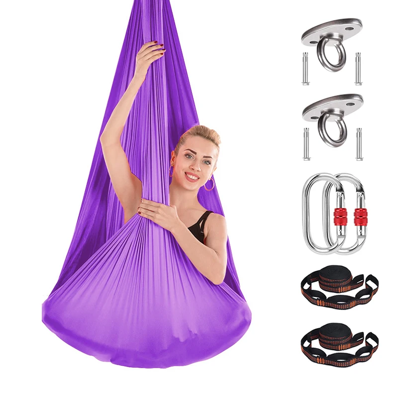 4*2,8 m plnohodnotný letecký hodvábny joga jogu Inversion Trakčné cvičenia proti gravitácii jogy pilates lichobežník