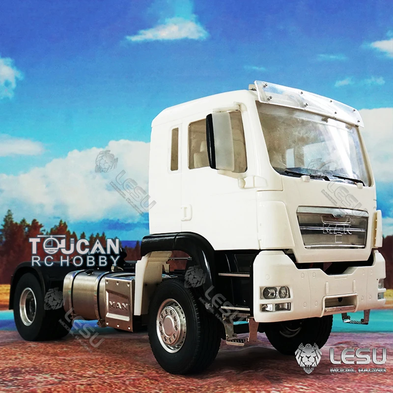 4*2 LESU RC 1/14 TRACTOR TRACK MODEL TGS Kovový podvozok DIY NEPRATOVANÁ KABEK S MOTOR RC HOODY TOUCANHOBBY TH17015