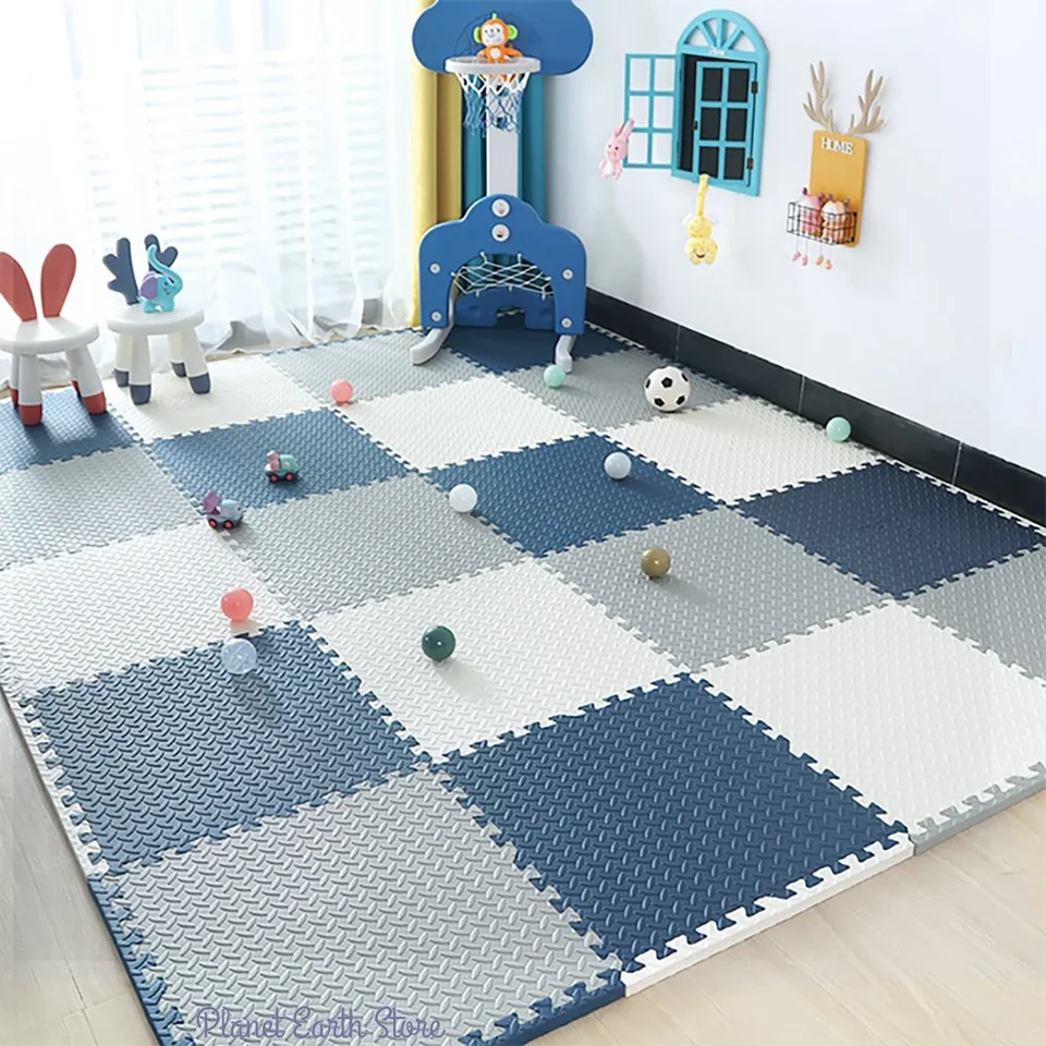 4-20ks detská puzzle podlaha Koberec koberec Bebe matrac Eva Foam detské prikrývky Vzdelávacie hračky Hrajte rohož pre deti koberec 30x1cm