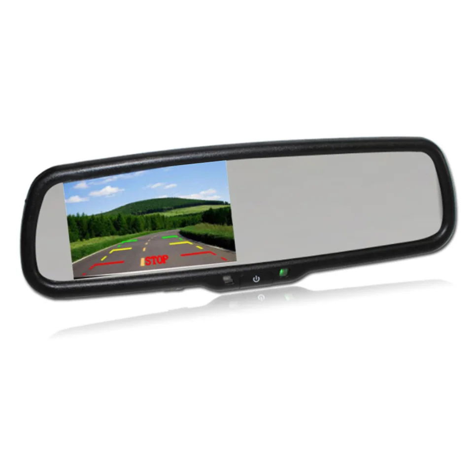 4,3 palca parkovacie spätné zrkadlo monitor monitorovanie auta Montážna držiak a antidný monitor zadného pohľadu pre VW Tiguan Passat Sagitar