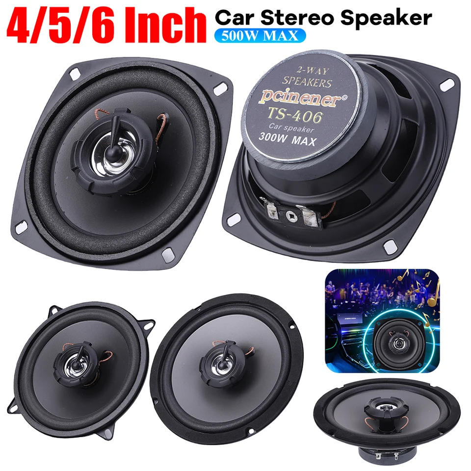 4/5/6 palcových reproduktorov automobilov 300/400/500W HIFI Coaxiálny subwoofer Universal Automotive Audio Frekvenčný frekvenčný automobil stereofónny reproduktor