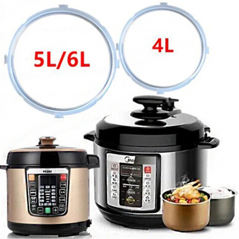 4/5/6L elektrický tlakový hrniec silikónový tesniaci krúžok Kuchynská ryža Cooking Výmena gumového krúžku 22/22 cm kruh (bez hrnca)