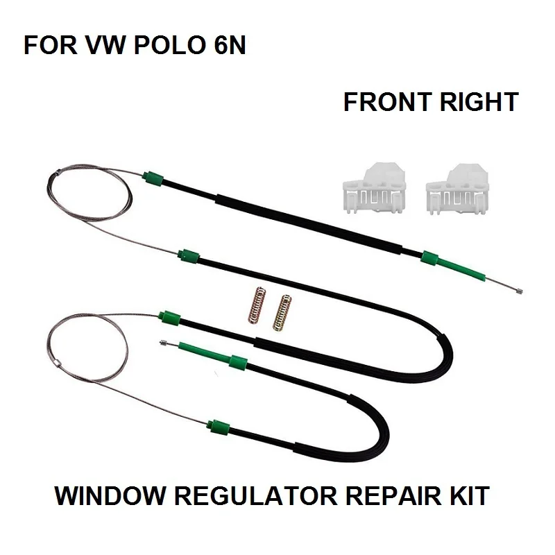 4/5 Dvere Opravy regulátora okien pre VW Polo 6N1 6N2 vpravo vpravo