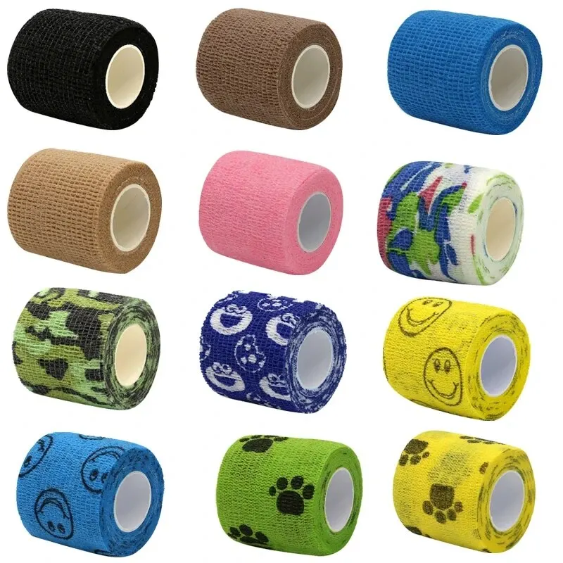 4,5 m farebný športový samolepiaci elastický objíma páska Elastoplast pre podložky na kolenoch podložky prstom členkom palmové rameno
