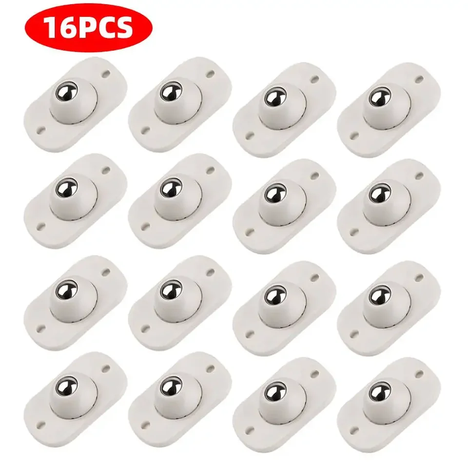 4/8/11/16ks Self Adhesive Caster Wheels Nerezová oceľ 360 stupňov rotácia Pasta Pasta otočné kolesá lepivé kladky pre nábytok