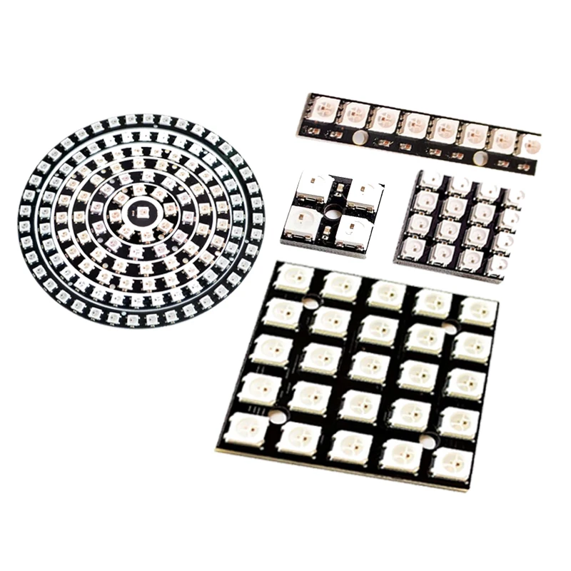 4 8 12 16 kanál WS2812 WS2812B WS 2811 5050 RGB LED LAMP PANEL MODUL 5V