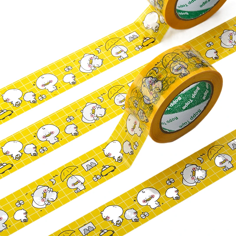 4,8 cm 100m karikatúra roztomilá lepiaca páska Vysoká pevnosť Vysoká viskozita DIY Darčeková páska Dekorácie dekorácie kartónu