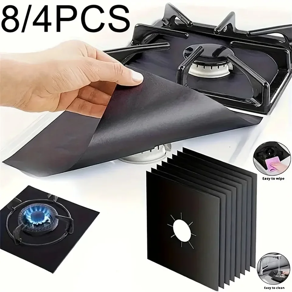 4/8ks kachle Chránič krytu vložky vložka Plynové kachle Protect Plynový sporák Stovettop Protect Ochranca kuchynka Kuchár