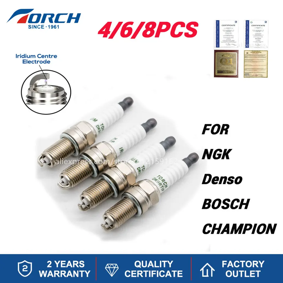 4-8ks Solid Nut Candles Vymeňte za Ikr9j8 dcpr9e denso xu27eprz-u fiat 0055249868 55210685 Iridium zapaľovacia sviečka DK9RTIP