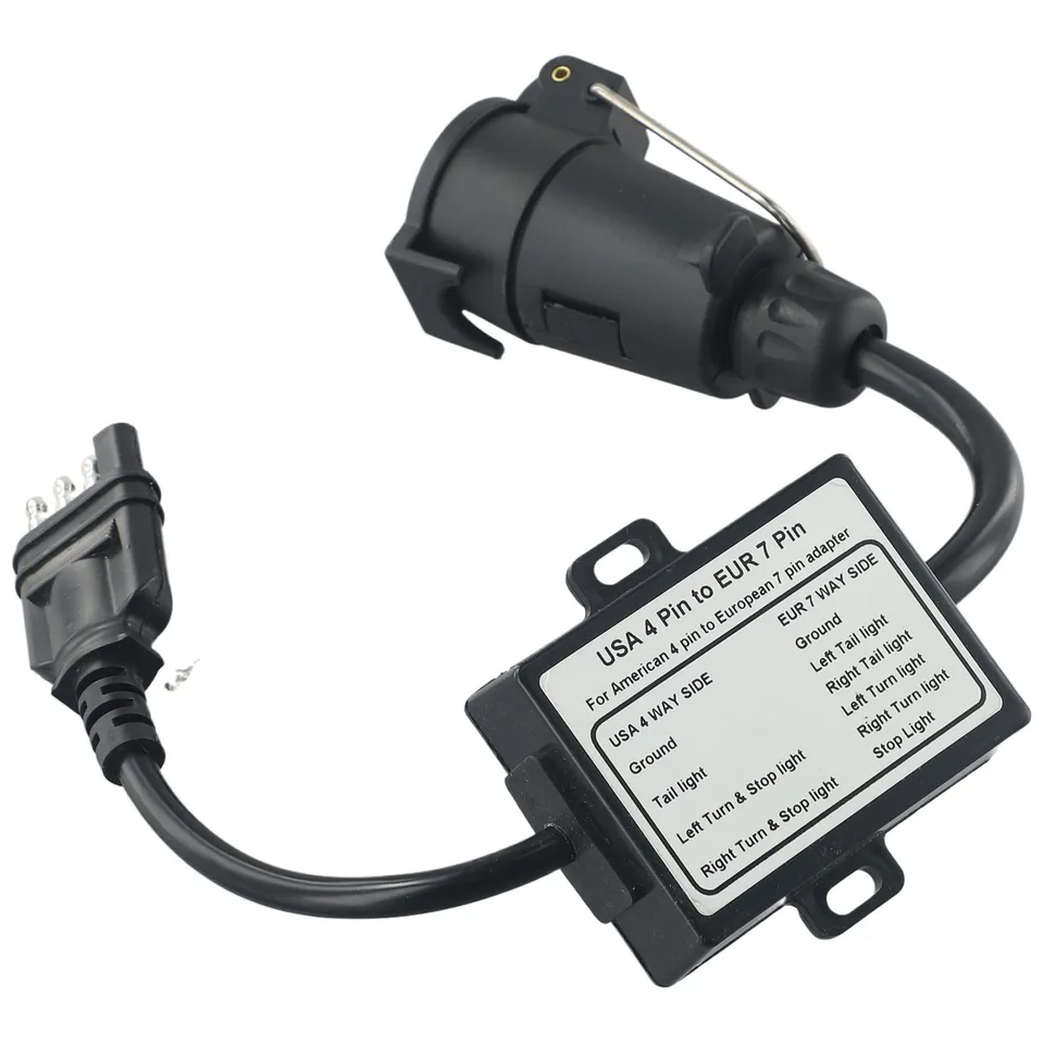 4 až 7 Príves Svetlo prevodníka Touring Trailer Connector Časti US 4PIN až 7pin Blade Socket 7-Way Stop/Brzdenie Signál Oddelenie signálu