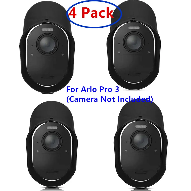 4 balenie pokrývok kože pre Arlo Pro/2 alebo Arlo Pro 3/Arlo Go Goless bezpečnostná kamera, voda a UV odolné