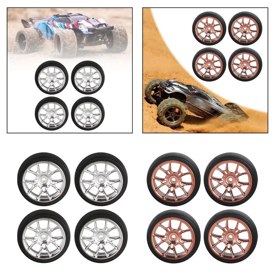 4 balenie RC Drift Wheel a pneumatiky súpravy pre vozidlá v mierke 1/18