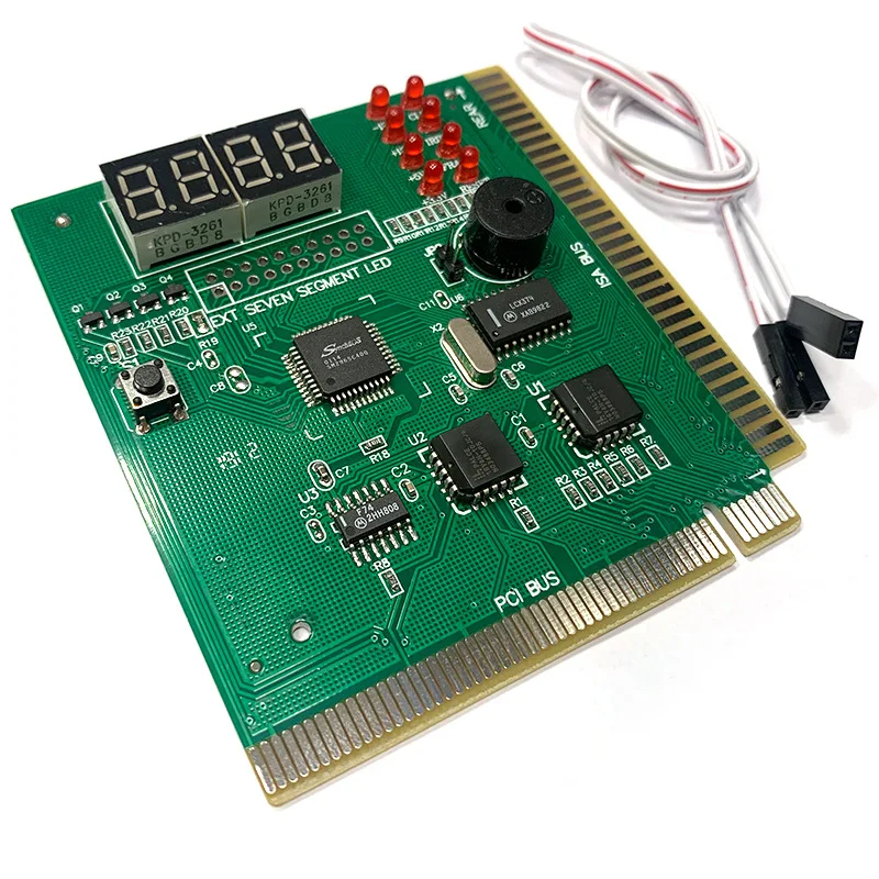 4-ciferná diagnostická karta Počítačová analýza PCI ISA karta Hodinový doska Post Tester LCD Display PC Analyzer Sieťová pamäť CPU