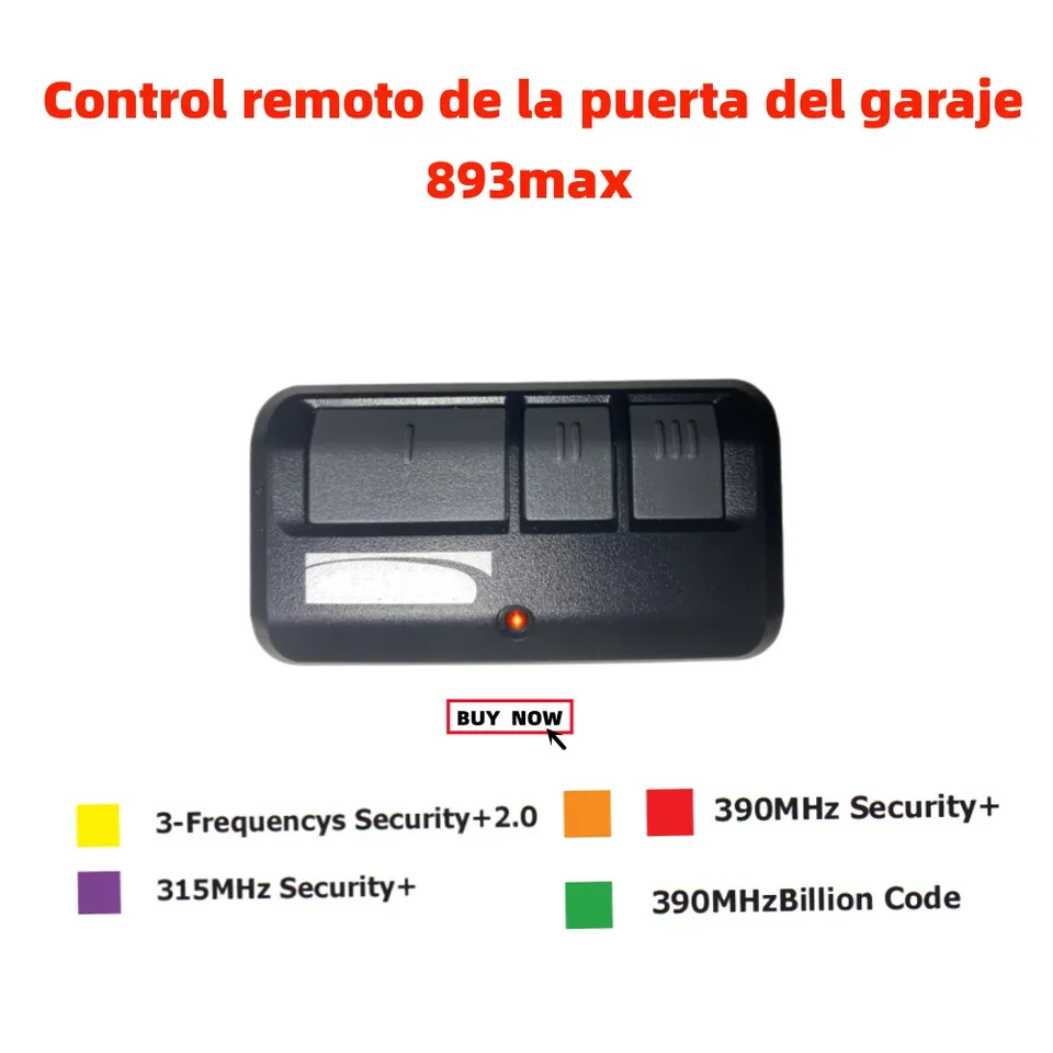 4 diaľkové ovládanie pre 893 MAX Security 2.0 Otvárač garážových dverí 891LM vysielač