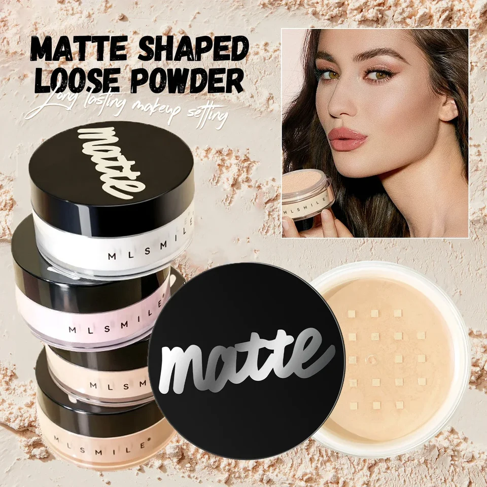 4 farby voľné práškové bielenie pokožky povrchová úprava Priehľadná ružová nahá pokožka minerálny make -up kozmetický základný prášok