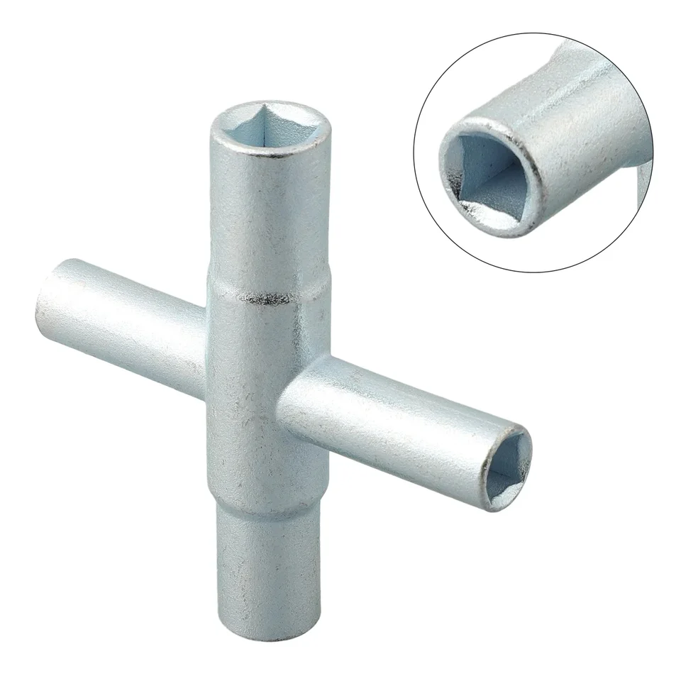 4 In1 Faucet Wrench Square Keber inštalatér kúpeľňa pre plynové elektrické skrinky na krvácanie radiátorov ručných náradia
