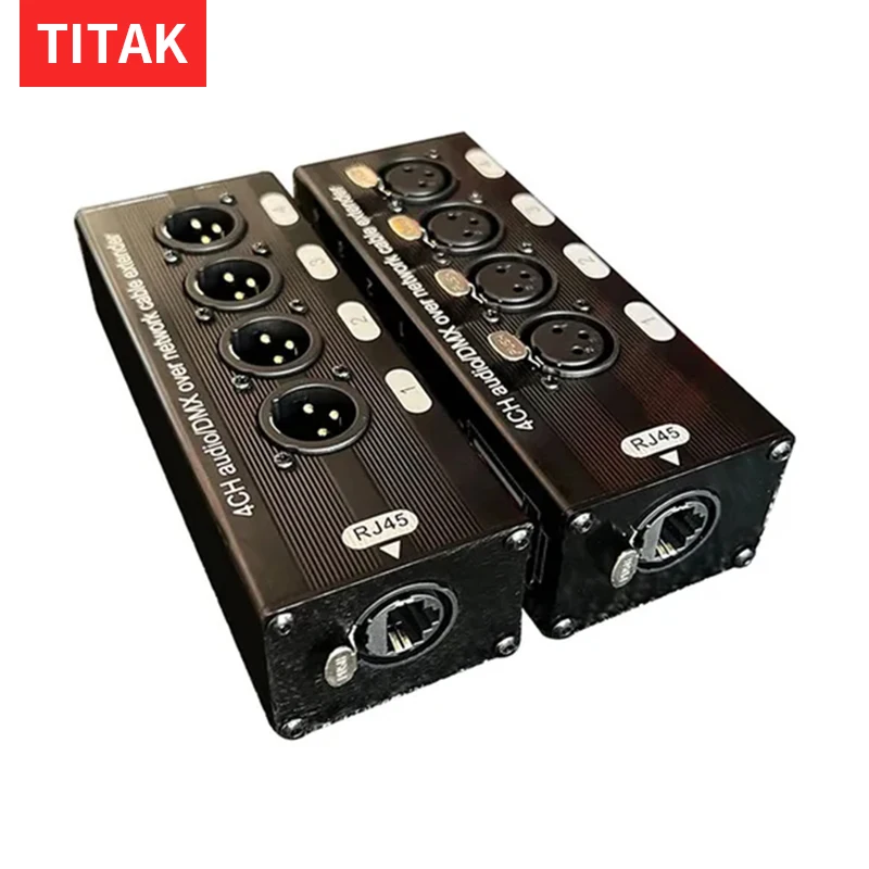 4 Kanál 3 Pin Multi Network XLR kábel pre pódiové zvukové osvetlenie a nahrávacie štúdio Muž a žena do RJ45 éter
