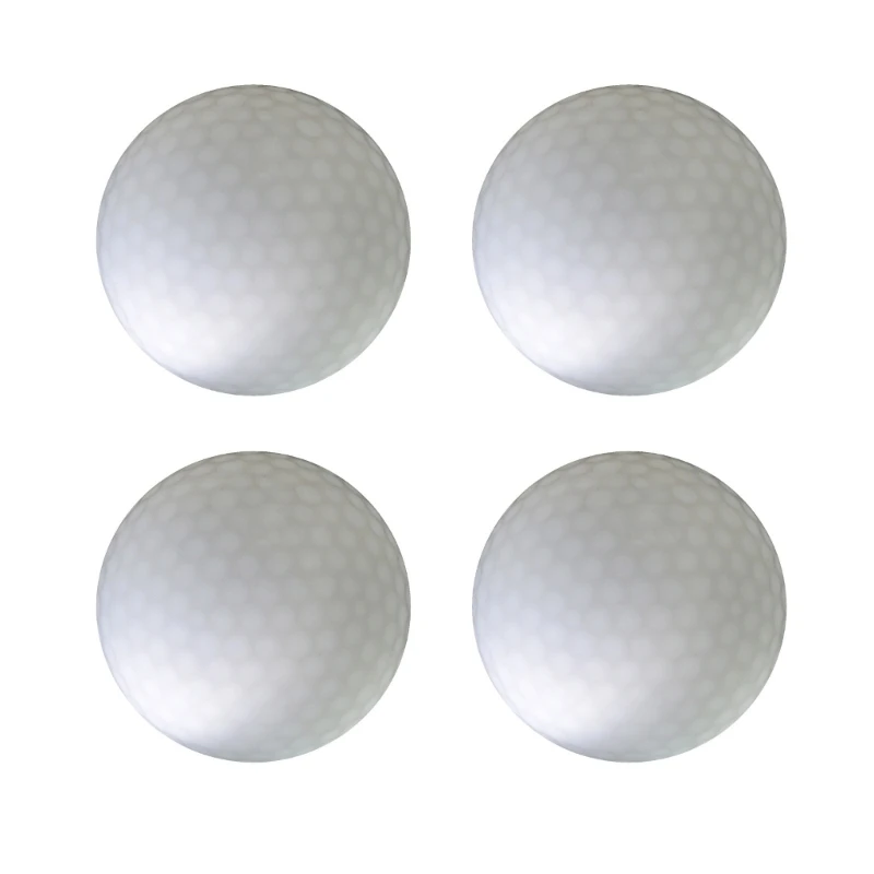 4 klapky Glof Golf Balls for Night Sports Tournament žiariaci v tmavom golfovom lopti