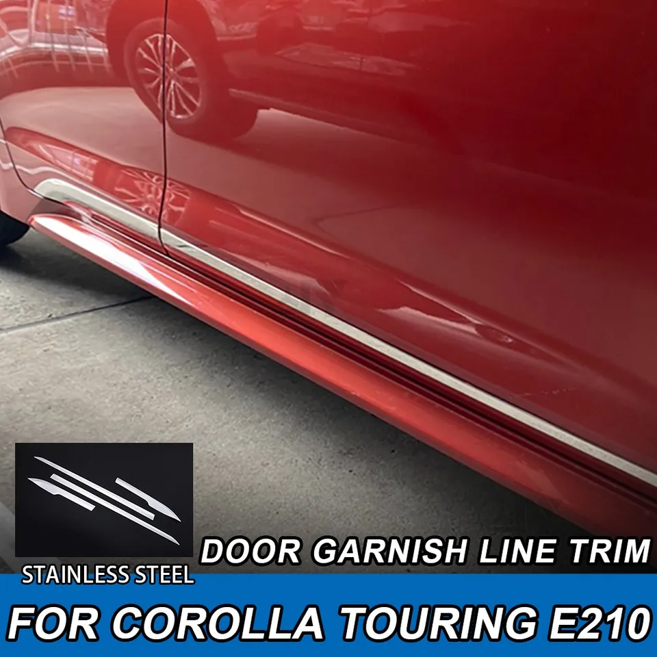 4 ks Chrome Dverne Tress pre Corolla Touring E210 2019 Body karosérie vozidla Link Link Link Long Flips forming Accessory for Toyota