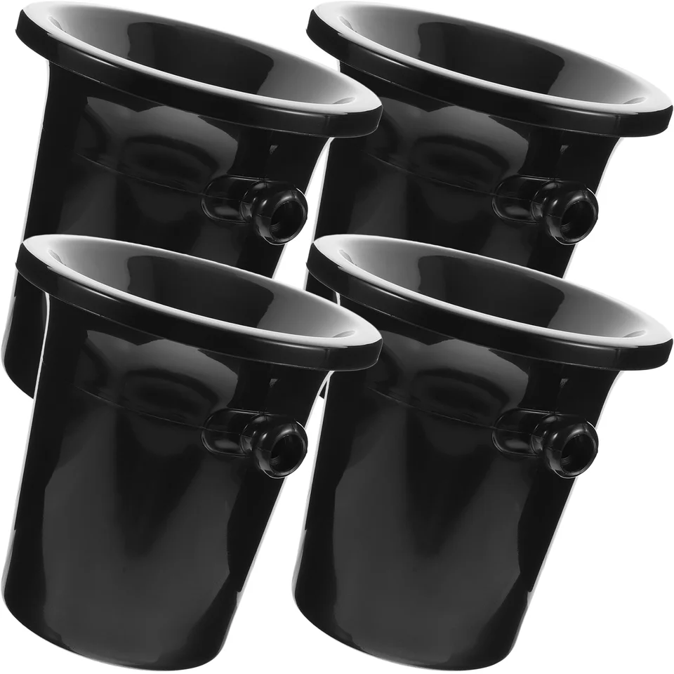4 ks pľuvať valcový západný ochutnávka Spittoons Spitting Barrels Plastové ľadové vedrá prenosné vane Dvojité rukoväte skládka