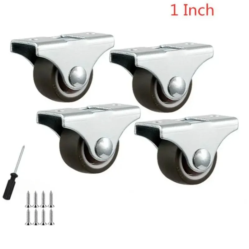 4 ks/set 1 palcový smerový zásuvkový kladka Knižnica nábytku Sprievodca gumou tiché koliesky