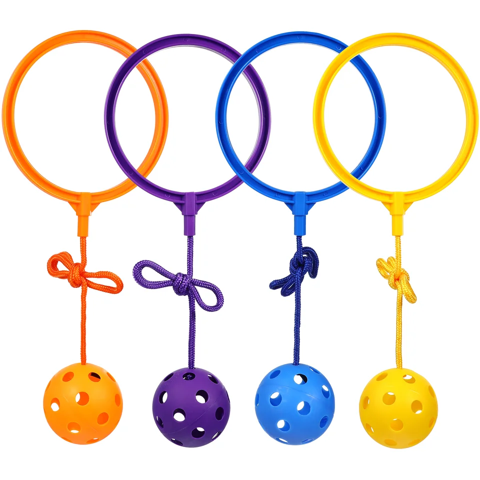 4 ks skákacie loptičko Preskočenie pre unisex skákacie krúžky guľky Rings Rings Toy Plast pre deti Dieťa Cvičenie