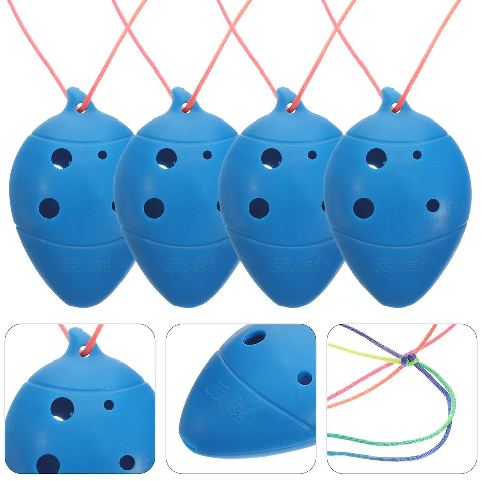 4 ks začiatočníci Prax Ocarina Kids Mini Musical Instruments Prenosné veko