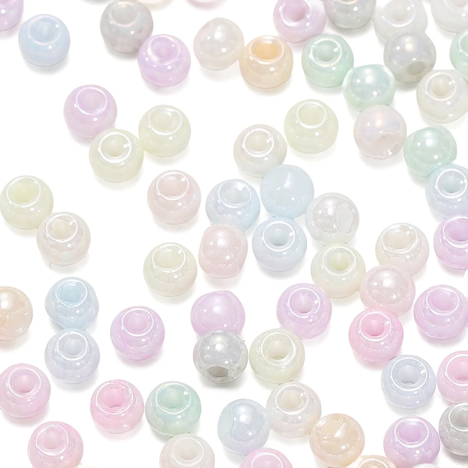 4 mm 10g/šarža macaroon Color Round Glass Seed Seed Proum Crech Czere Percer Petry pre domácich majstrov
