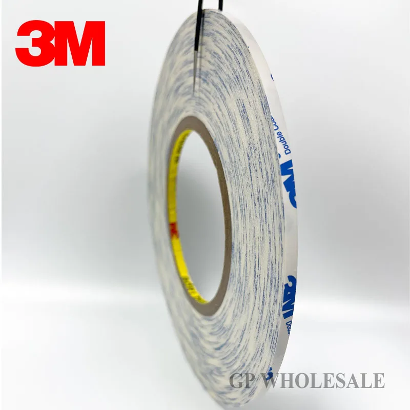 4 mm* 50 m 3m 9448A Biela obojstranná lepidlá lepkavá pre iPhone/iPad Mac, dotyková obrazovka Zostava skla displeja