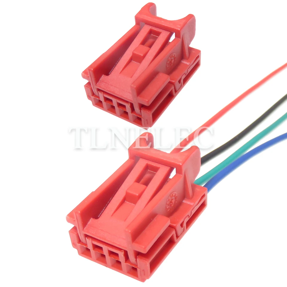 4-pin Way Car Light Reparview Mirror Nastavenie konektora Automatický nízky prúd Unsalované zásuvky pre VW Audi 8K0973754B 1670988-3