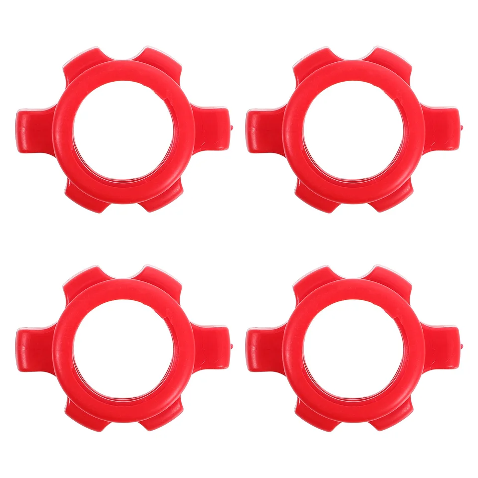 4 počítače Dumbells Dumbbell Bar Nut Barbell Fixing Accessory Domáce telocvičňa Ring Svrew Plastic Fitness
