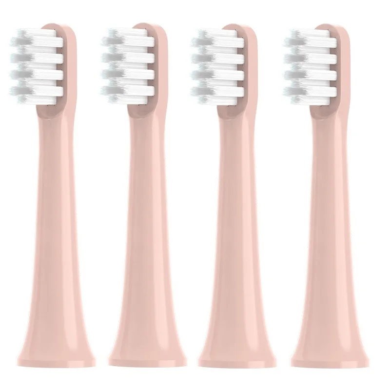 4 počítače/náhradné hlavy kefy pre Xiaomi Mijia T100 Elektrická zubná kefka Hlava Soft Dupont Bristle Trysles Vákuové balenie