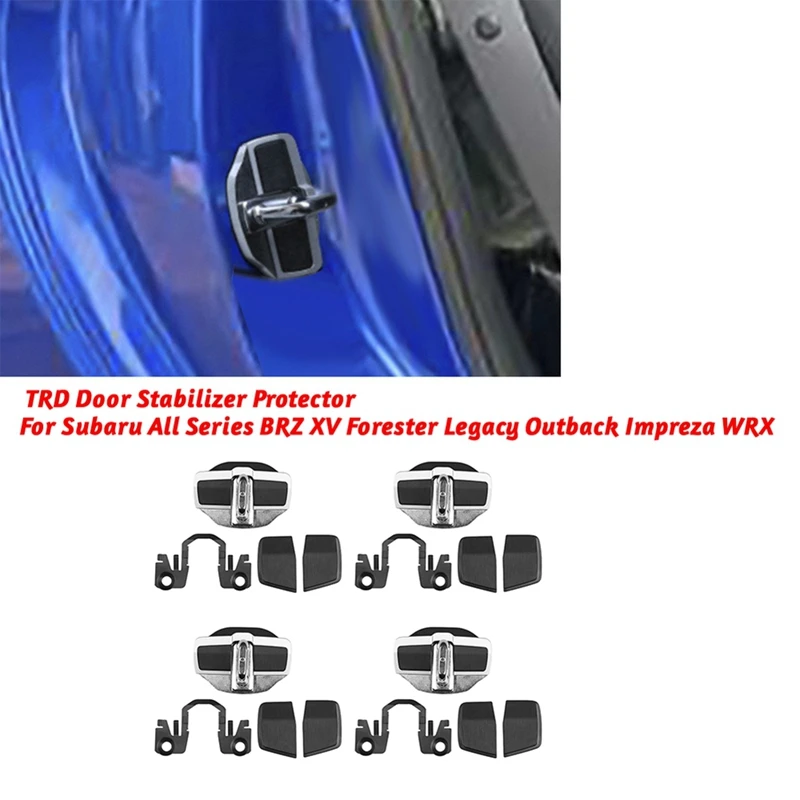 4 Set Car TRD Dvery Stabilizer Latches Ochranca veko pre Subaru All Series BRZ XV Forester Legacy Outback Impreza WRX
