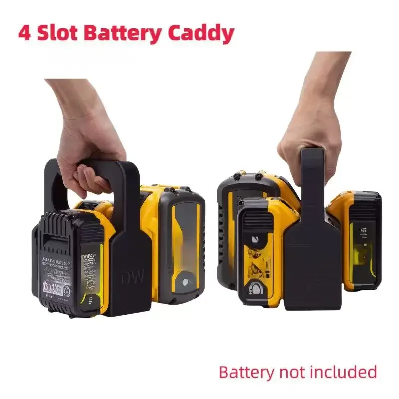 4 slot batérie caddy prenášanie puzdra pre dewalt 18v 20V držiak batérií držiak na držiak na úložný stojan