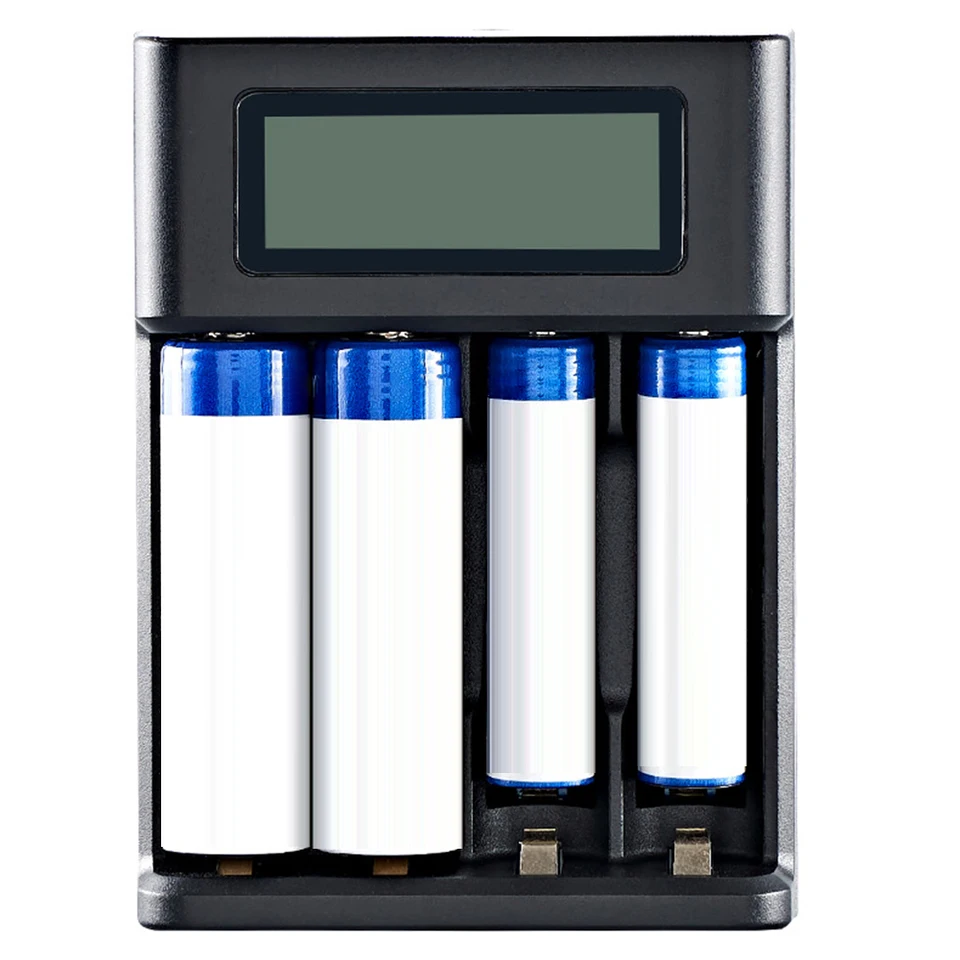 4 sloty LCD displej LCD nabíjačku batérií nezávislý slot Smart LCD nabíjačka USB vstup pre NI-MH /NI-CD 1,2V Nabíjateľná batéria