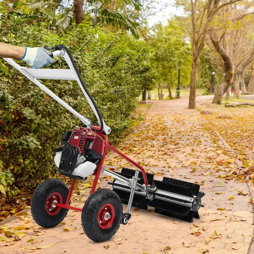 4-strokový 1000 W umelý trávnik, zametač, ktorý zaostáva z trávnika 2,3 k benzínu ručne tlačenie príjazdovú cestu Turf
