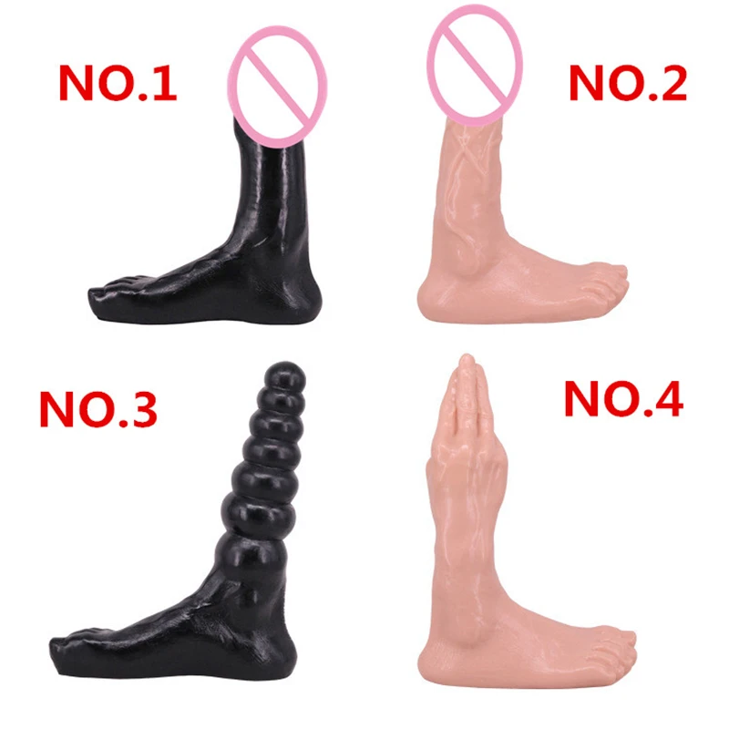 4 typy Bigfoot Dildo Žena masturbácia Láska osôb rovnakého pohlavia s nohami prekrížená fisting penis análne korálky pre dospelé výrobky Sex Shop