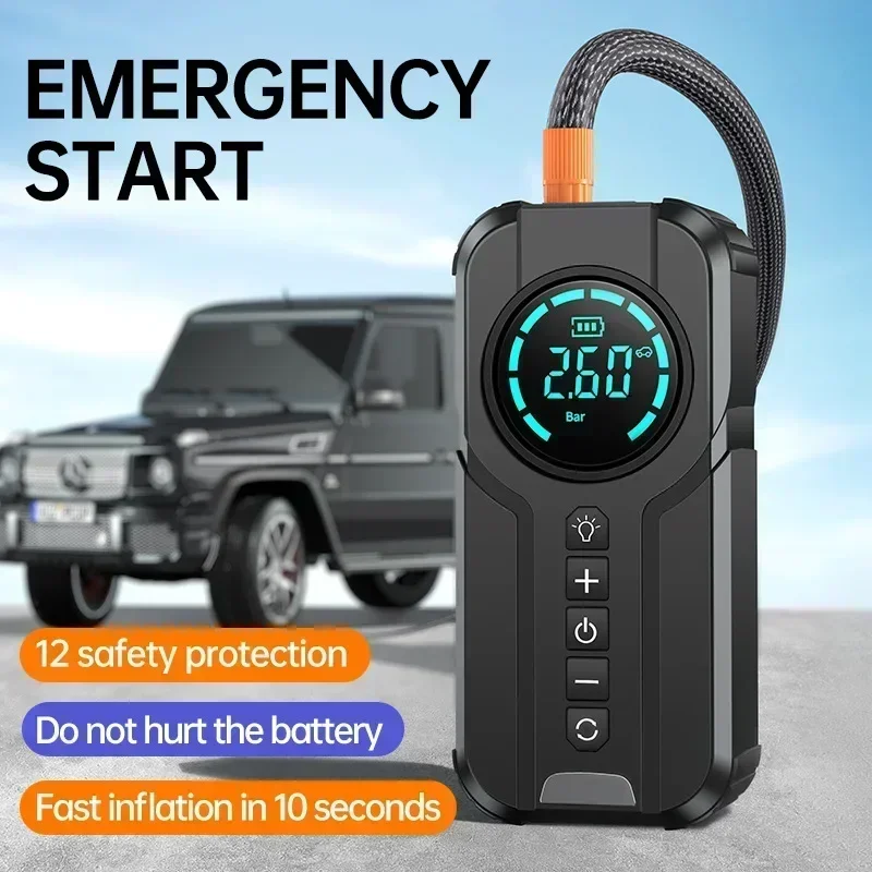 4 v 1 1000a Jump Starter Power Bank 180psi Air Compressor pneumatika prenosná nabíjačka nabíjačku