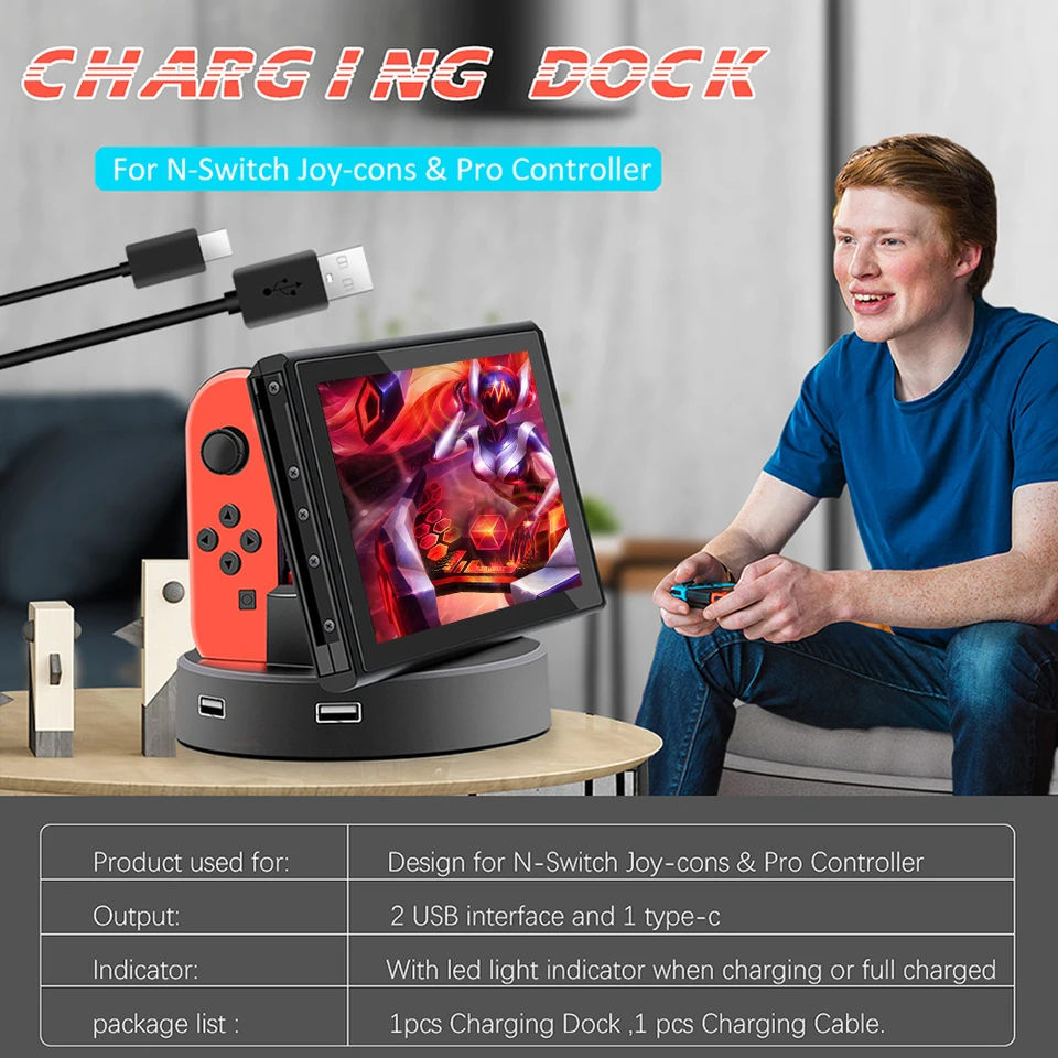 4 v 1 Gamepad Nabíjací stán