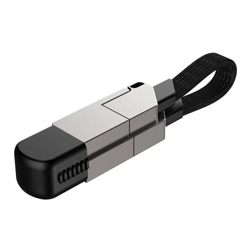 4 v 1 Multi rýchle nabíjacie káblové kľúče PD pre Apple iPhone Lightning 27W Andriod Type-C 60W QC 18W rýchle nabíjanie dátových káblov