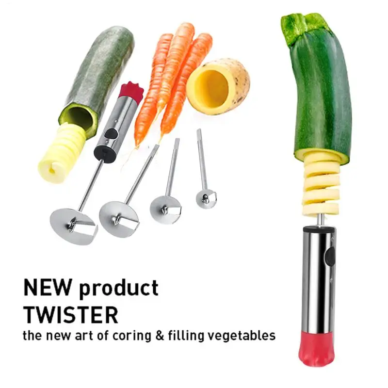 4 v 1 ovocný zeleninový korený špirálové vykopávanie vege vŕtačka vegetarián