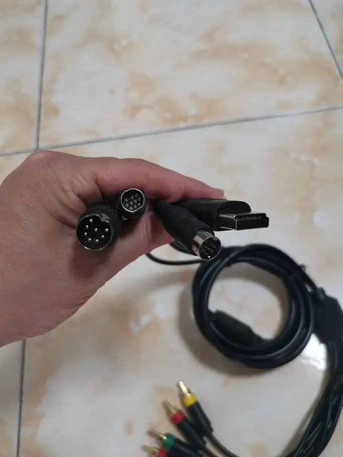 4 v 1 pre MD1 2 pre Saturn SS Dreamcast DC Console Video kábel RCA kompozitný kábel pre Sony PVM BVM NEC XM nie komponent