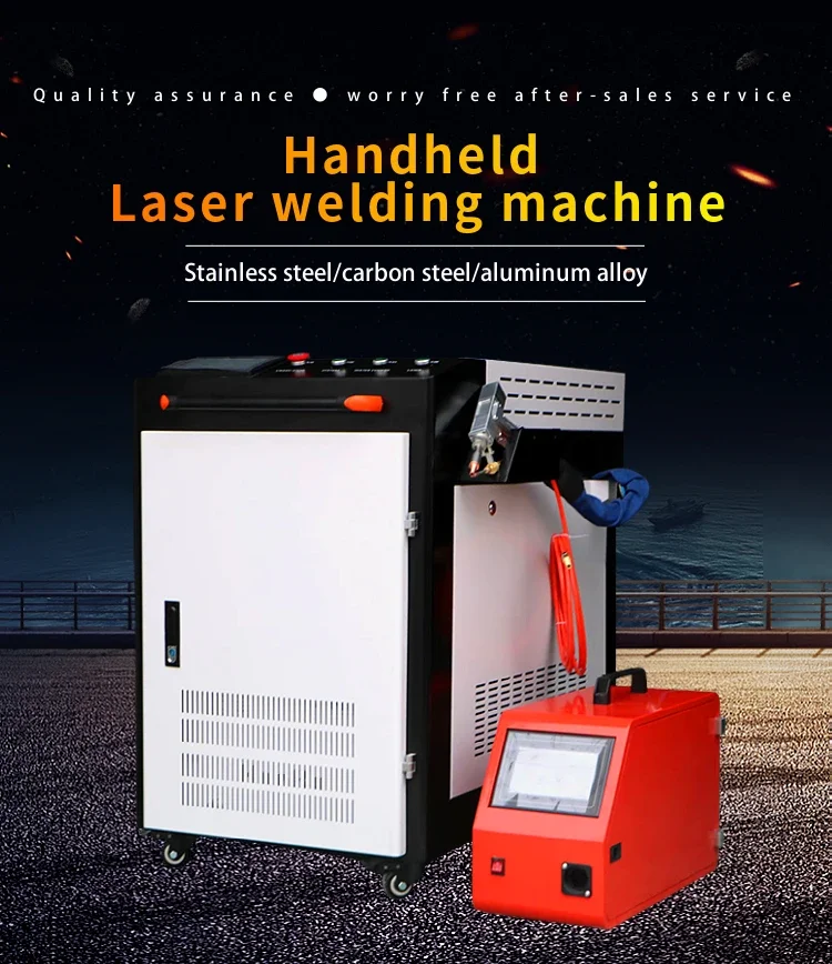 4 v 1 ručnom zvárovom stroji pre ručné vlákno pre hliník z nehrdzavejúcej ocele 1500 W 2000W 3000W laserový zvárací stroj