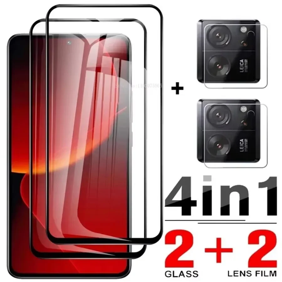 4 v 1fullovom kryte temperované sklo pre Xiaomi 13T chránič obrazovky Ochranný film Ochranný film pre Xiaomi 11T 12T Pro 13T Pro Glass